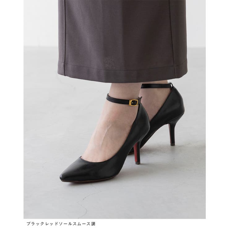 アンクルストラップ 8cmヒール ポインテッドトゥパンプス | welleg | 詳細画像6 