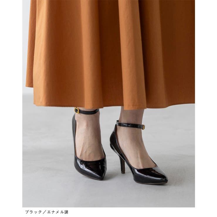 アンクルストラップ 8cmヒール ポインテッドトゥパンプス | welleg | 詳細画像15 