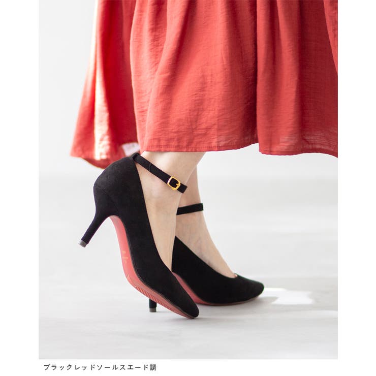 アンクルストラップ 8cmヒール ポインテッドトゥパンプス | welleg | 詳細画像19 