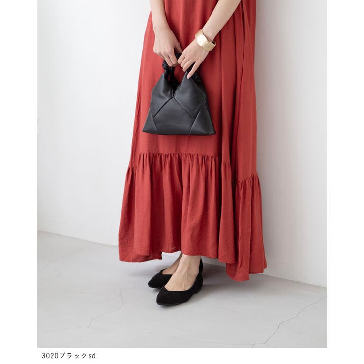 ポインテッドトゥ Vカットデザイン ローヒール | welleg | 詳細画像8 