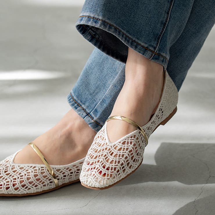 4000ホワイトCL | パンプス フラットシューズ 走れる | welleg