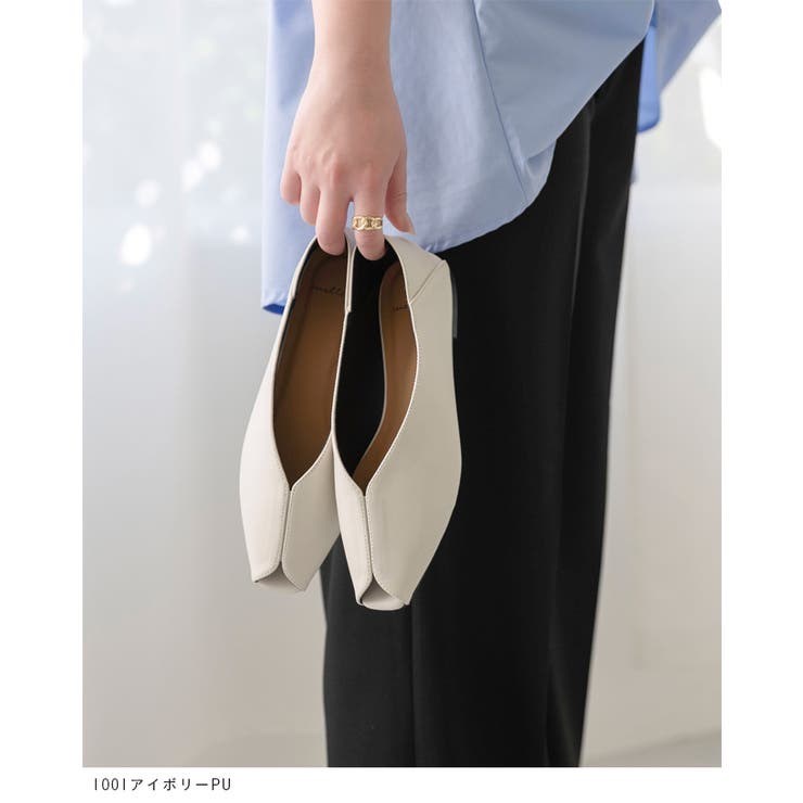 パンプス フラットシューズ ぺたんこパンプス | welleg | 詳細画像17 