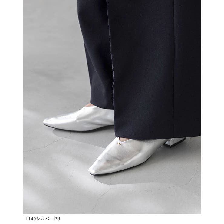 パンプス バブーシュ スクエアトゥ | welleg | 詳細画像18 