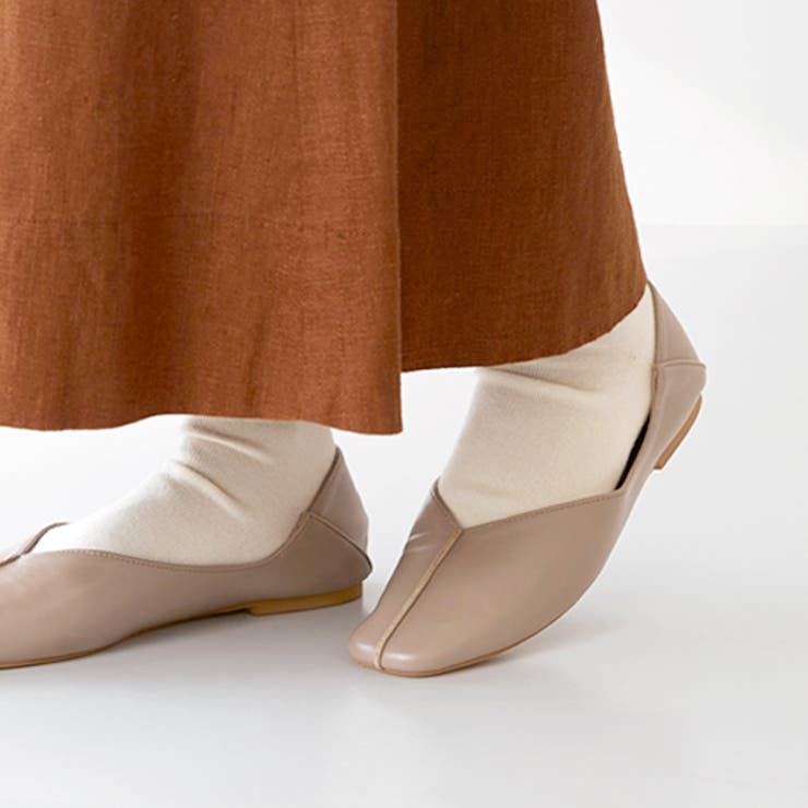 グレージュシーム/スムース調 | スクエアトゥ 2wayバブーシュ レディース | welleg