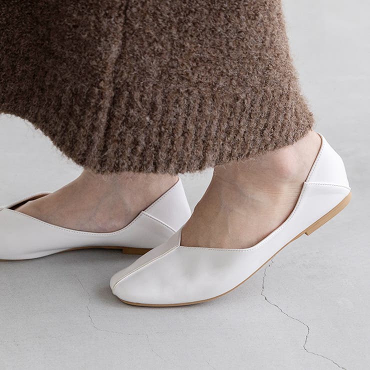 ホワイトシーム／スムース調 | スクエアトゥ 2wayバブーシュ レディース | welleg