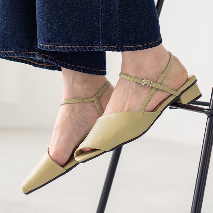 1054グリーンPU | ストラップサンダル アンクルストラップ サンダル | welleg