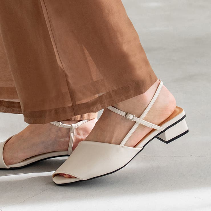 1001アイボリーPU | ストラップサンダル アンクルストラップ サンダル | welleg