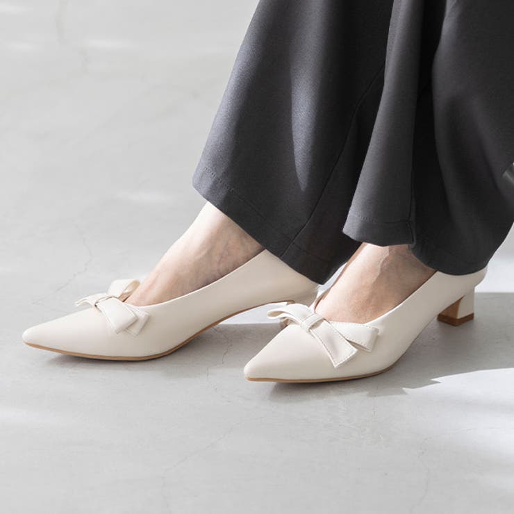 1001アイボリーPU | パンプス 走れる 履きやすい | welleg