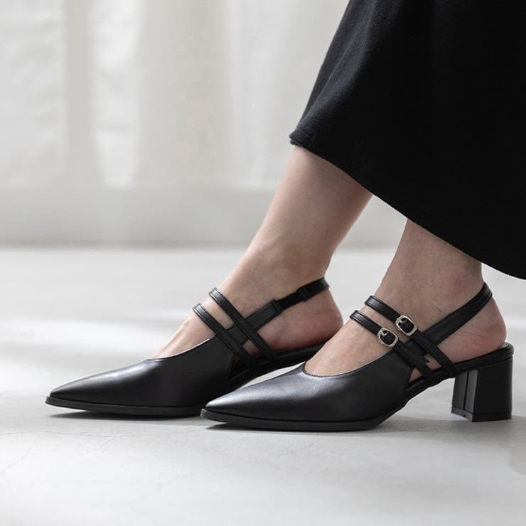 1020ブラックPU | パンプス ストラップパンプス 走れるパンプス | welleg