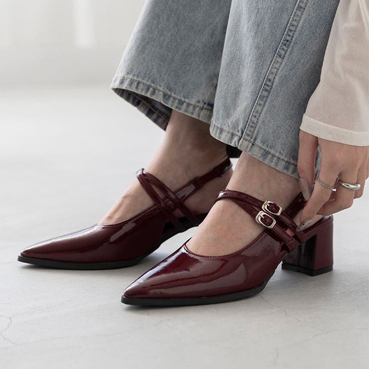 2045ダークレッドEN | パンプス ストラップパンプス 走れるパンプス | welleg