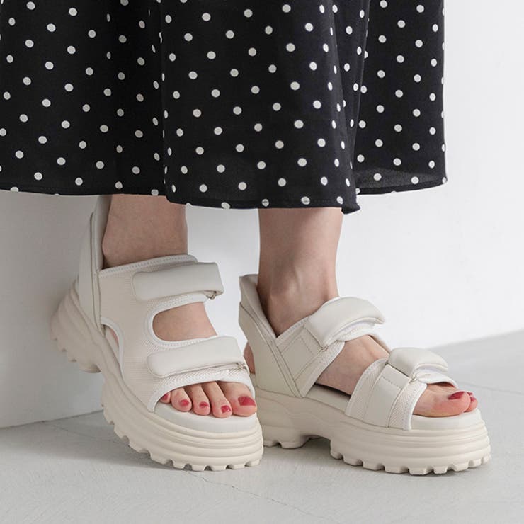 1001アイボリーPU | スポーツサンダル 痛くない 歩きやすい | welleg