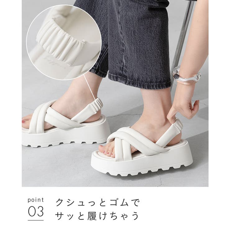 サンダル レディース ラウンドトゥ | welleg | 詳細画像14 