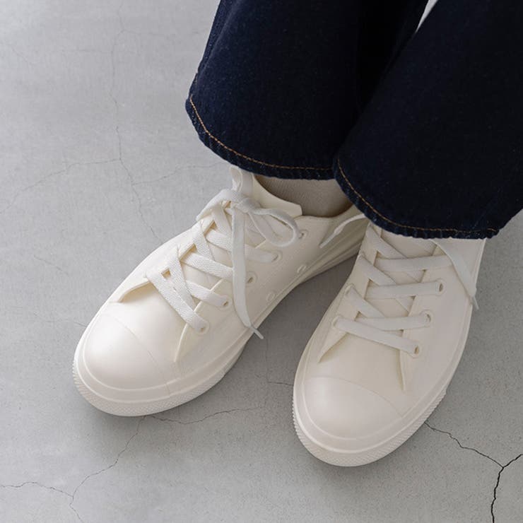 6002ホワイト | 【完全防水】 雨の日も履ける 防水スニーカー | welleg