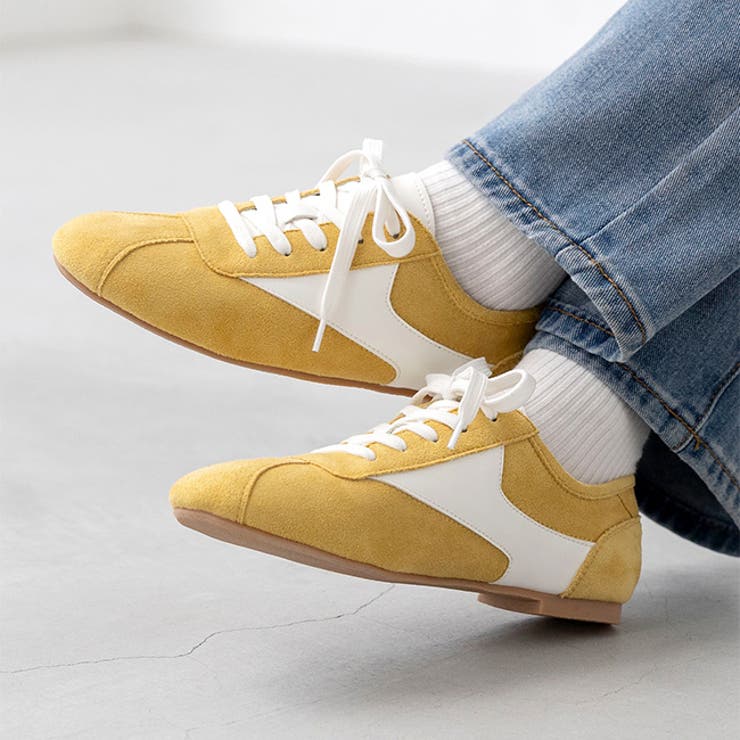 3063イエローSD | スニーカー レディース ローカット | welleg