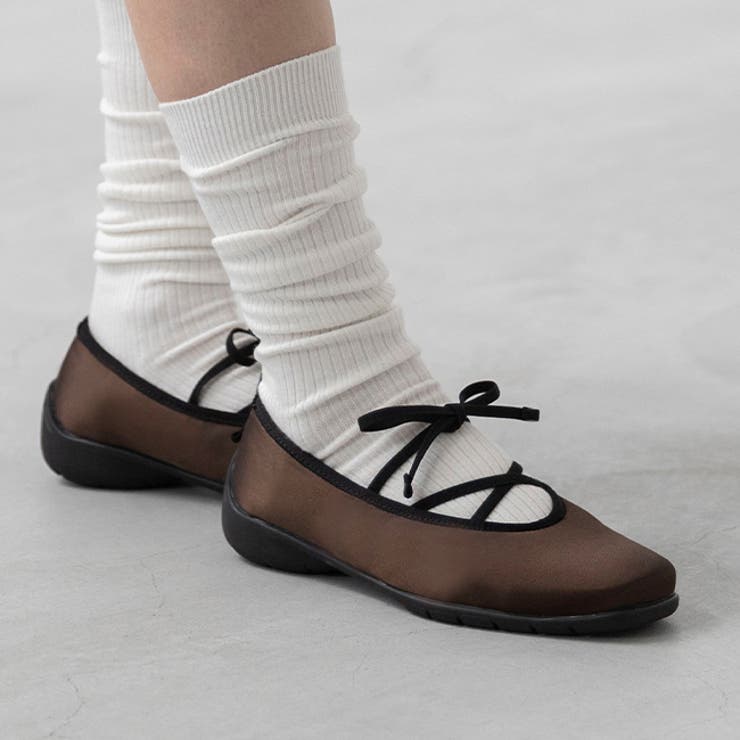 4086ダークブラウンサテン | スニーカー レディース バレエスニーカー | welleg