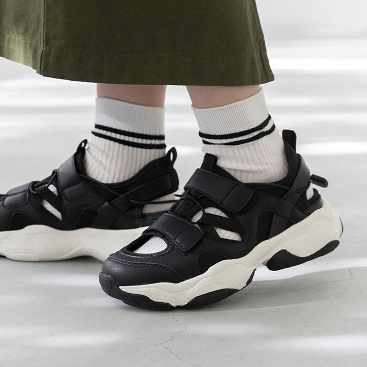 1020ブラック | スニーカーサンダル レディース 痛くない | welleg