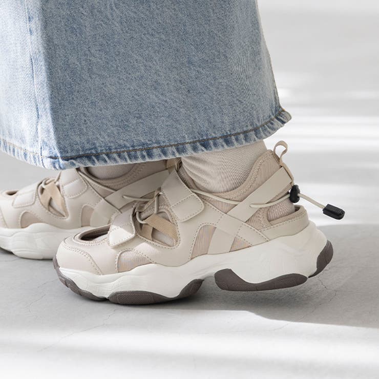 1001アイボリー | スニーカーサンダル レディース 痛くない | welleg