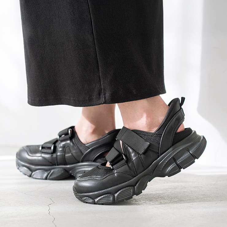 4020ブラック | スニーカーサンダル レディース 痛くない | welleg