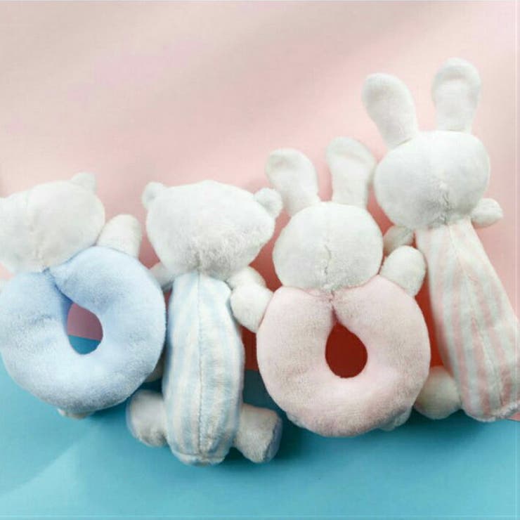 コットンクマウサギがらがらおもちゃ赤ちゃんラトル新生児グッズガラガラ日本製男の子女の子