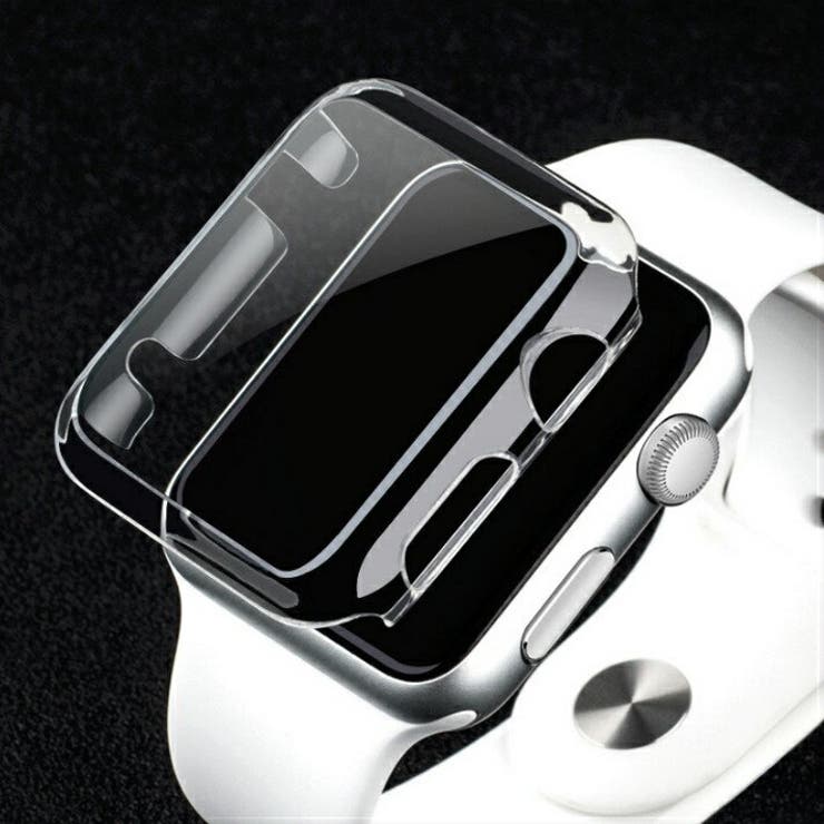 AppleWatchケースアップルウォッチカバーSeries1Series2メッキケース弧状設計forAppleWatchアップルウォッチ38mm42mmゴールドローズシルバー透明