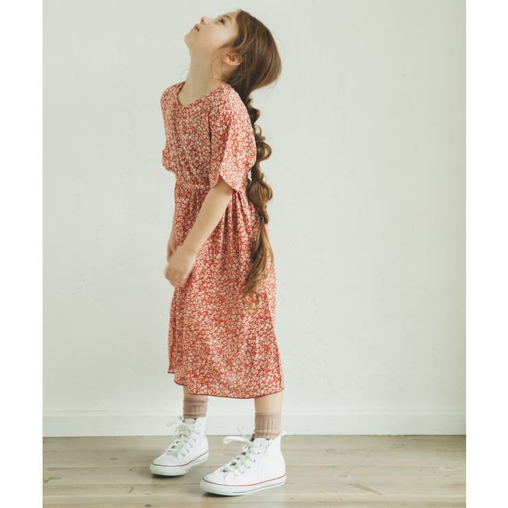 半袖 Vネック 花柄 品番 Pmnk Pairmanon ペアマノン のキッズファッション通販 Shoplist ショップリスト