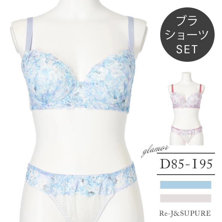 [D85-I95]ロージーフラワープリントブラ＆ショーツ(バイリーンカップ) | Re-J＆SUPURE | 詳細画像1 