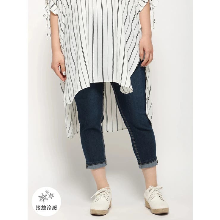 冷感デニムクロップドパンツ 品番 Plmw Re J Supure リジェイアンドスプル のレディースファッション通販 Shoplist ショップリスト
