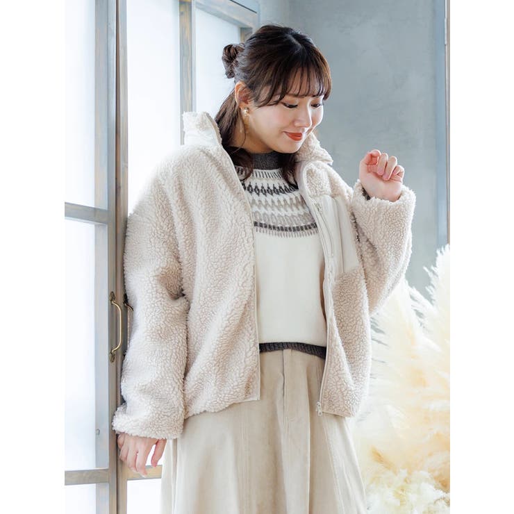ボアスタンドカラージャケット 品番 Plmw Re J Supure リジェイアンドスプル のレディース ファッション通販 Shoplist ショップリスト