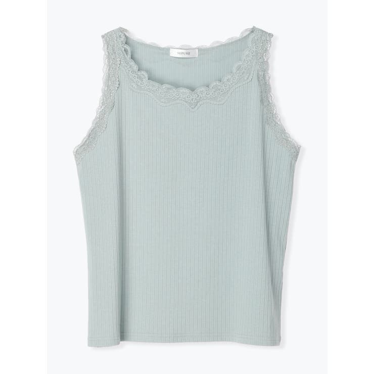 緑 | レースタンクトップ | Re-J＆SUPURE