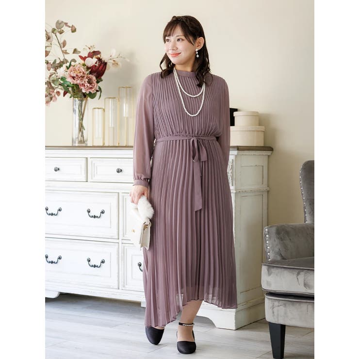 総プリーツドレスワンピース | Re-J＆SUPURE | 詳細画像1 