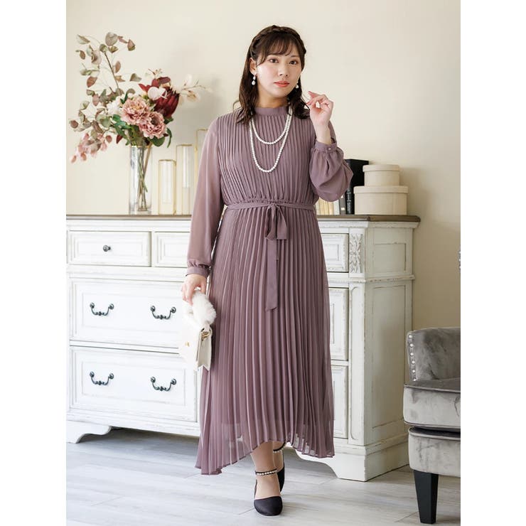 総プリーツドレスワンピース | Re-J＆SUPURE | 詳細画像3 