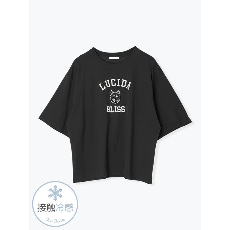 オフホワイト】コットンウルフ刺繍Tシャツ[品番：PLMW0009409]｜Re