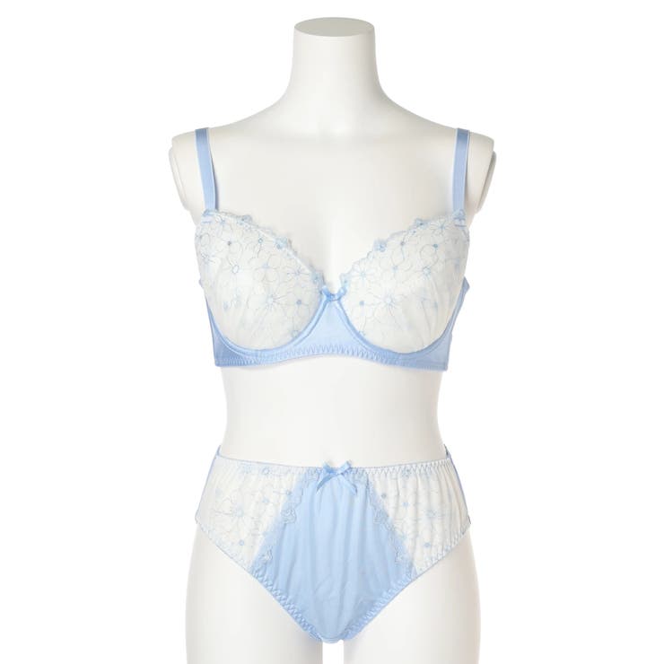 サックス | [F85-H95]ピクシーブラ＆ショーツ(バイリーンカップ) | Re-J＆SUPURE