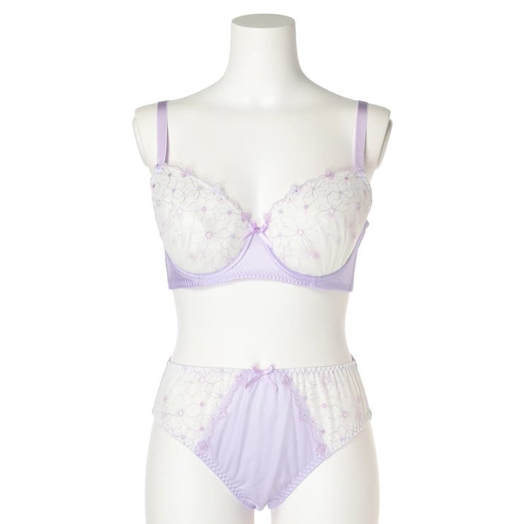紫 | [F85-H95]ピクシーブラ＆ショーツ(バイリーンカップ) | Re-J＆SUPURE
