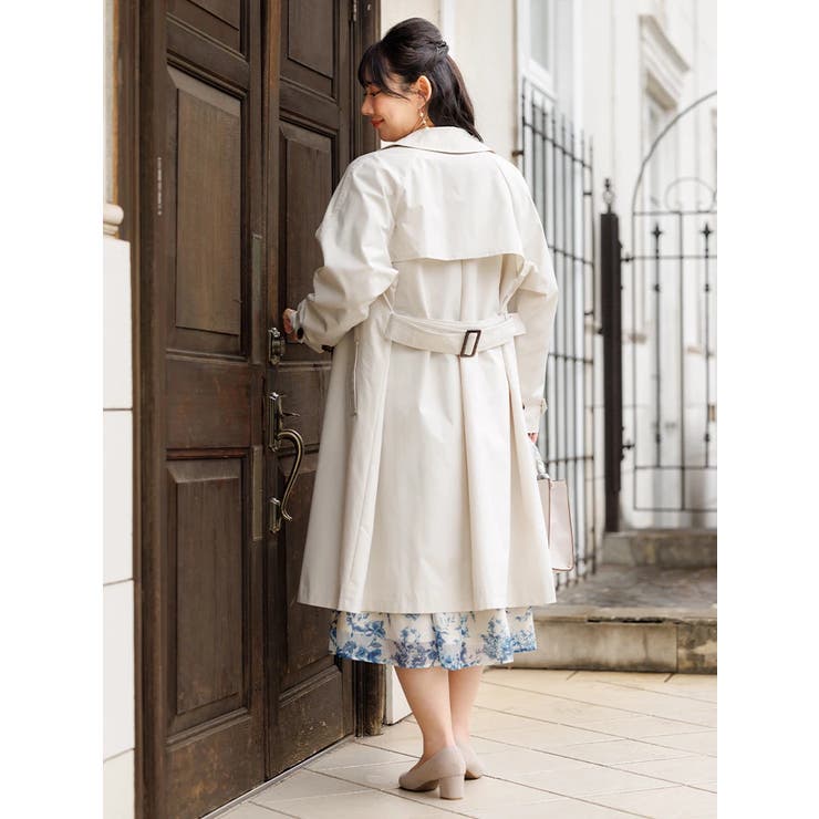 コカ coca ロングトレンチコート （Lt.beige） -ファッション
