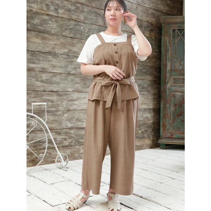 ご好評につき新色ブルー入荷／ フロントジップビスチェ＆ワイド