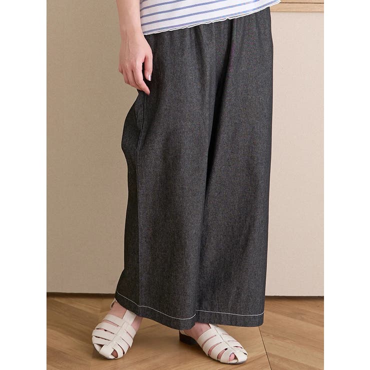 デニムイージーワイドパンツ | Re-J&SUPURE | 詳細画像1