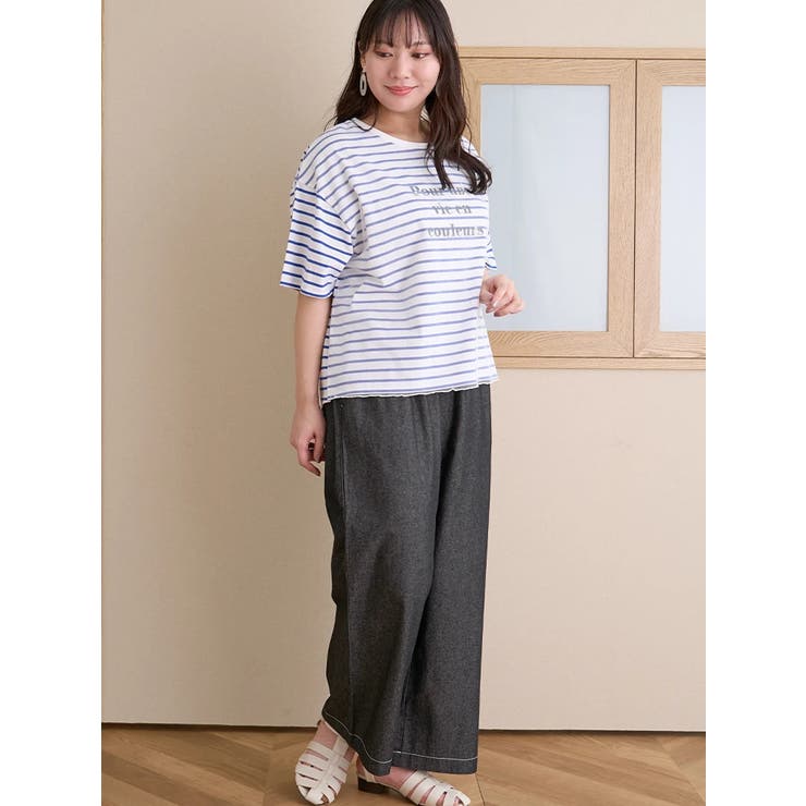 デニムイージーワイドパンツ | Re-J&SUPURE | 詳細画像5