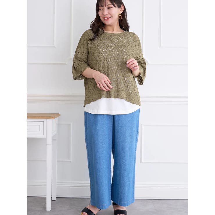 デニムイージーワイドパンツ | Re-J&SUPURE | 詳細画像13