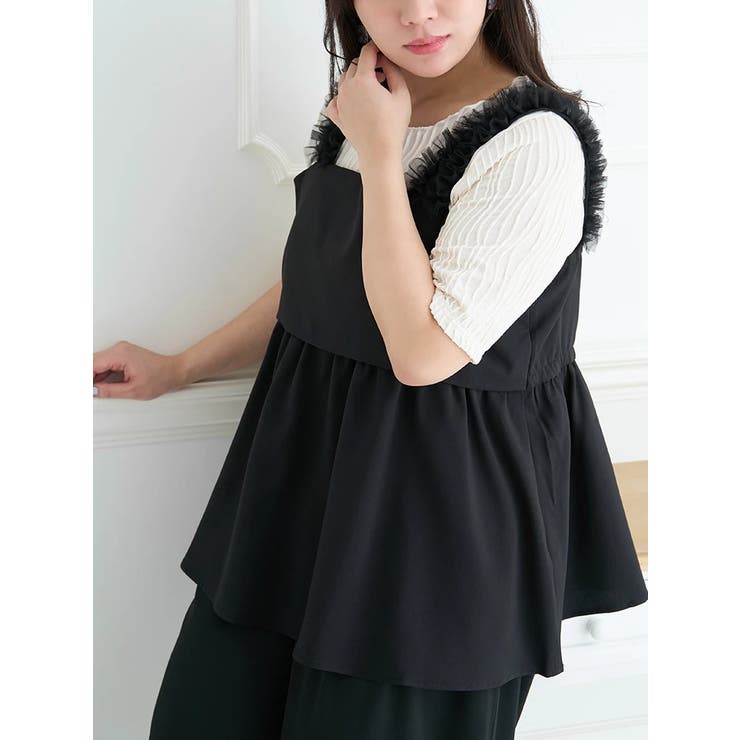 新品Lui's FEMME フリルビスチェ チュールフリルビスチェ[品番：AMTW0010516]｜JUNOAH（ジュノア