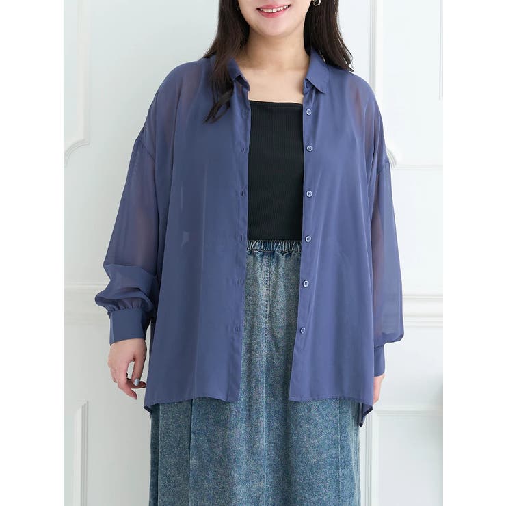 SET]シアーシャツ×タンクトップ[品番：PLMW0012208]｜Re