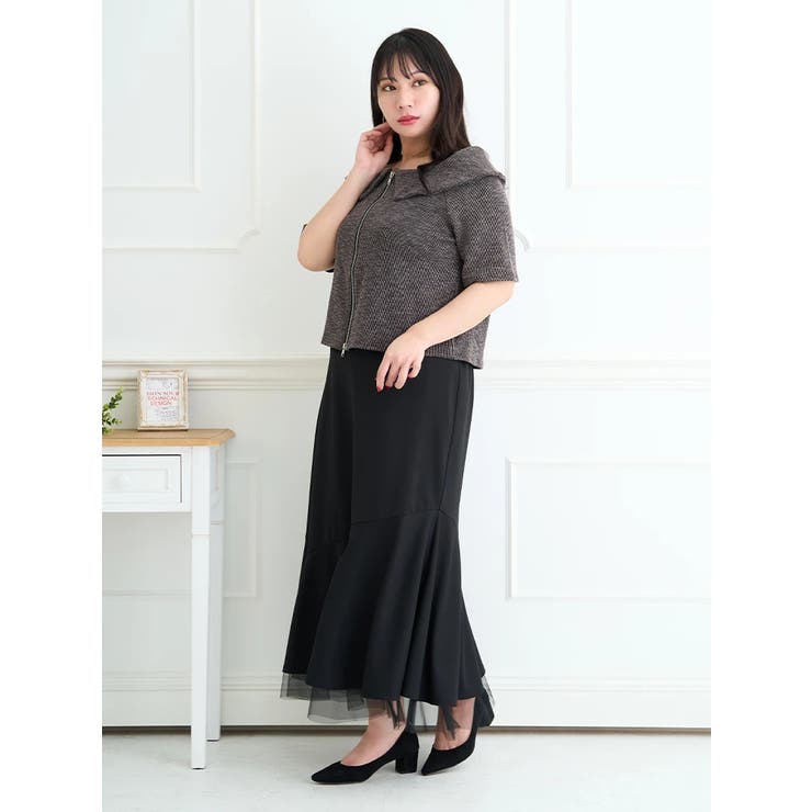 チュールレイヤードマーメイドスカート[品番：PLMW0012456]｜Re  