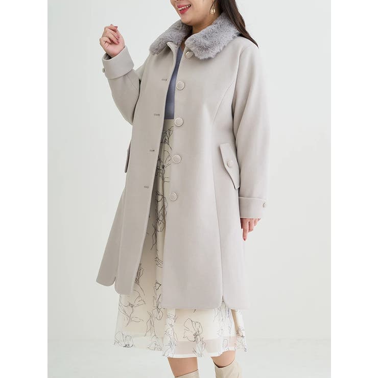 Umi様専用 MaxMara アイボリー ファー付きロングコート - メルカリ