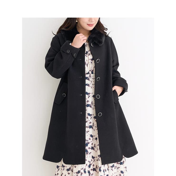 ファー付きロングコート [品番：PLMW0013132]｜Re-J＆SUPURE（リジェイアンドスプル）のレディースファッション通販｜SHOPLIST（ショップリスト）
