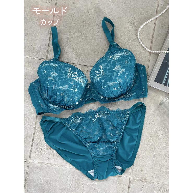 【在庫処分大特価!!】 D85-I95]ストリングデザインブラ＆ショーツ(モールドカップ 下着・アンダーウェア