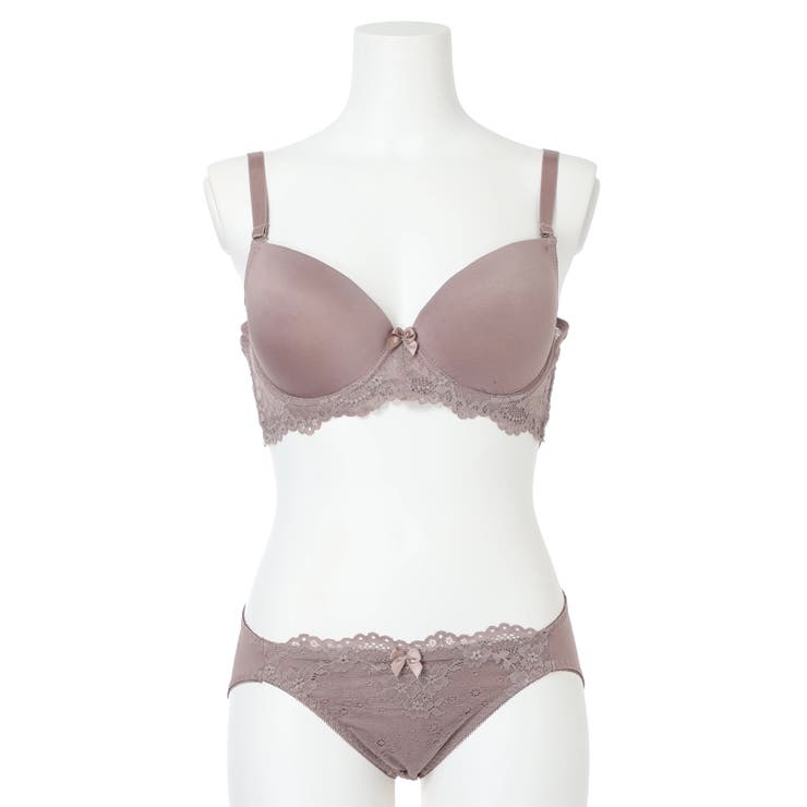 [D85-I95]シームレスレースブラ＆ショーツ[モールドカップ] | Re-J＆SUPURE | 詳細画像6 