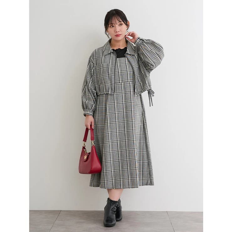 SET]チェック柄ジャケット×キャミワンピース [品番：PLMW0012776]｜Re-J＆SUPURE（リジェイアンドスプル）のレディースファッション通販｜SHOPLIST（ショップリスト）