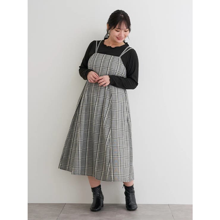 [SET]チェック柄ジャケット×キャミワンピース[品番：PLMW0012776]｜Re-J＆SUPURE（リジェイアンドスプル）のレディースファッション通販｜SHOPLIST（ショップリスト）