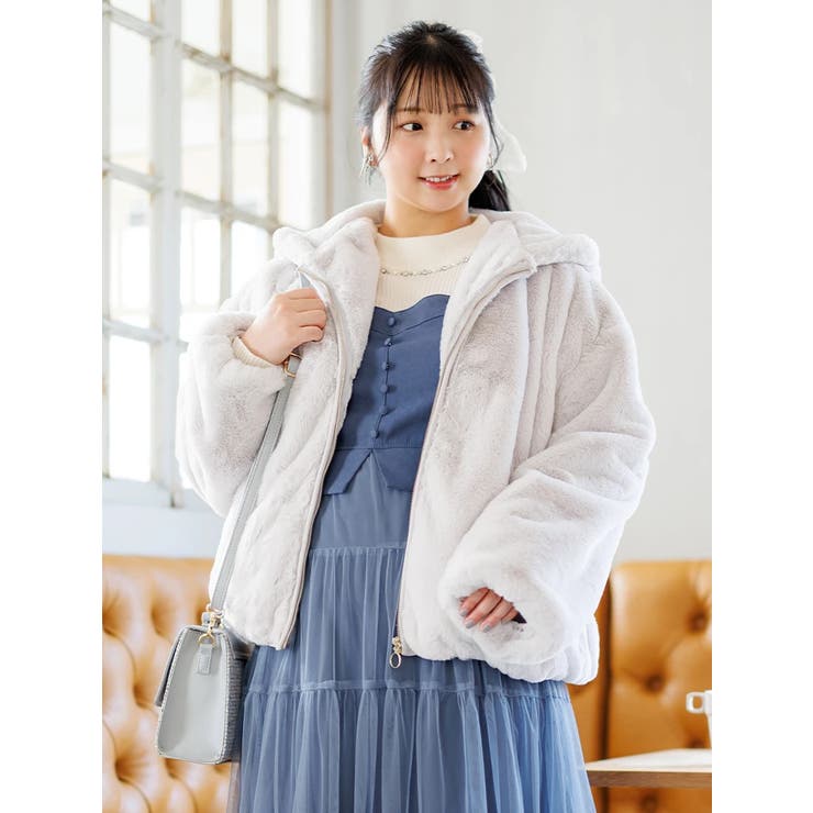 ふわふわファーブルゾン[品番：PLMW0013113]｜Re-J＆SUPURE（リジェイ