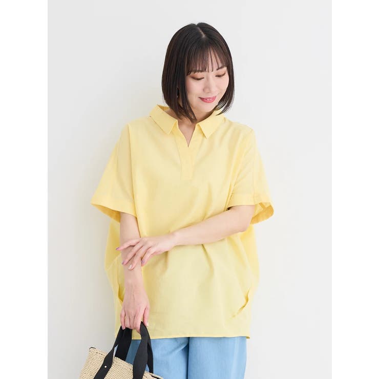 値引 やわさらリネン】スキッパーシャツ[品番：PLMW0014088]｜Re トップス